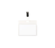 Kit badge visiteur, PVC, avec clips et inserts